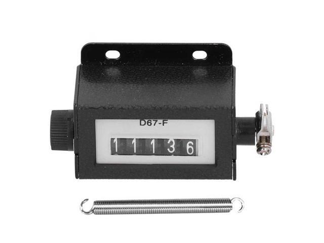 Mechanical Counter 5 Digit Metal Manual Resettable Hand Pull 0-99999 Counting Tally D67-F Hand Tools