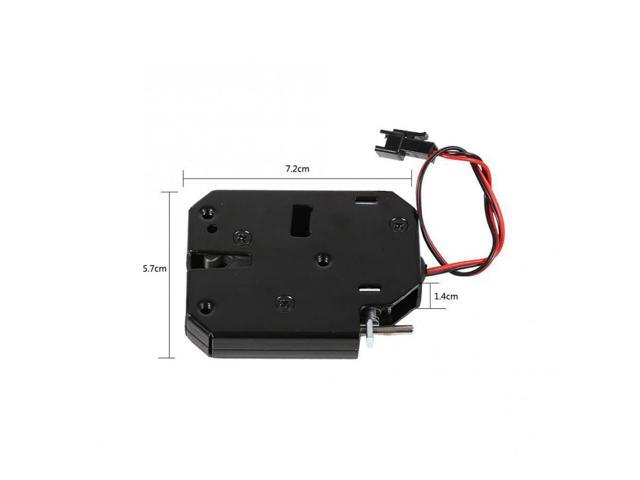 Electric Cabinet LockDC 12V 2A Electromagnetic Electric Control Cabinet Drawer Lockers Lock Latch Carbon Steel Black