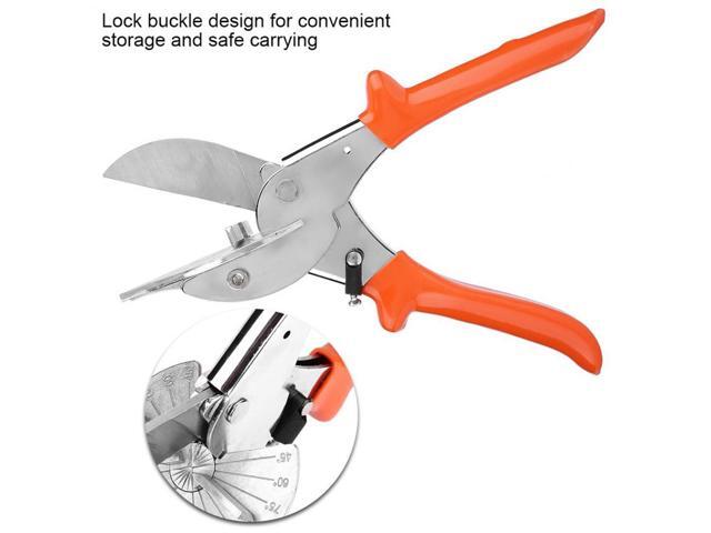 Multifunctional Angle Scissors Adjustable Angle Shear Multi Angle Wire Duct Cutter Hand Tools - Orange