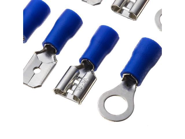 200PCS Crimp Cable Terminals Set Kit Heat Shrink Insulated Wire Electrical Connector Assorted Box Portable
