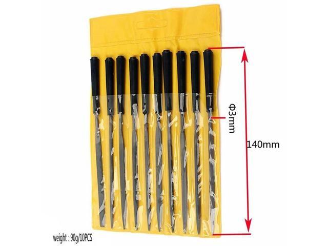 10pcs Guitar Frets Nuts File Set Polished File Guitar Repairing Tools Professional Guitar Luthier Tool for Stringed Musical Instrument