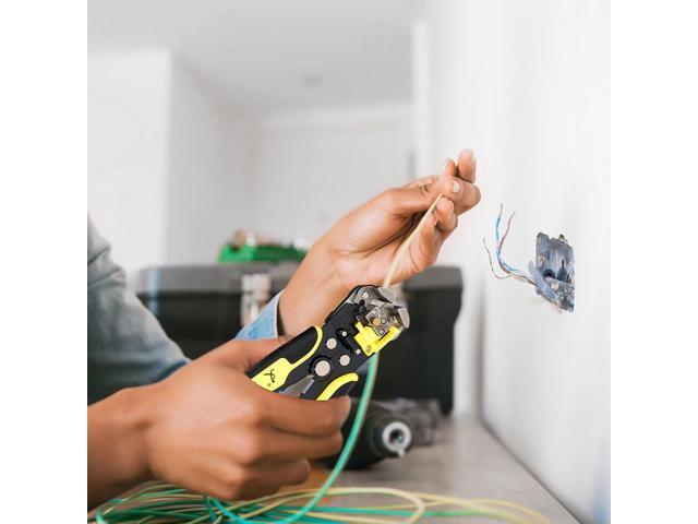 Wiring Tool Kit Includes 24-10 AWG Multifunctional Wire Stripper Cutter Crimper 230pcs Insulated Wire Terminal Connectors 40pcs Cable Ties