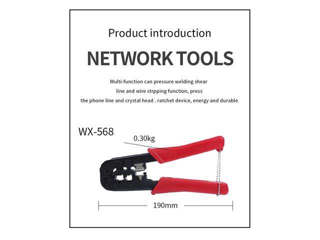 WX-568 Network Pliers Pressure Welding Shear Line And Wire Stripping Pliers The Phone Line And Crystal Head Ratchet Pliers