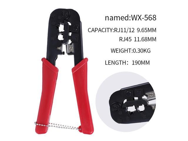 WX-568 Network Pliers Pressure Welding Shear Line And Wire Stripping Pliers The Phone Line And Crystal Head Ratchet Pliers