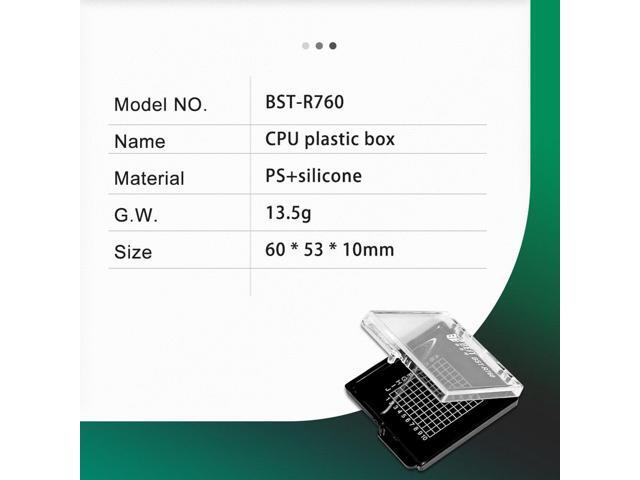 High Quality ESD Storage Boxes Clamshell Case CPU Component Box For Intel 775 1155 1156 other IC Chip Protection Box