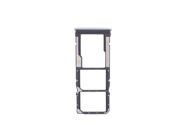 Dual Sim Card Tray SD Memory Card Slot Holder Adapter Smartphone Repair Parts For Xiaomi Redmi 10 Prime Red Mi 10 - Silver
