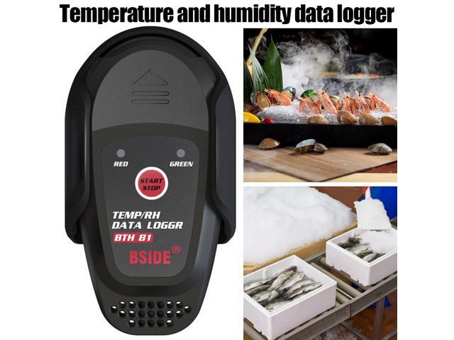 BSIDE BTH81 Relative Humidity Temperature Recorder TEMP/RH Data Logger Thermometer Hygrometer Moisture Meter with USB