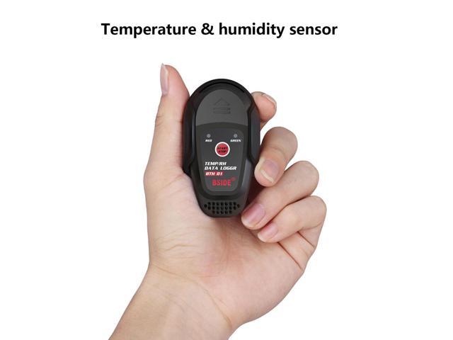 BSIDE BTH81 Relative Humidity Temperature Recorder TEMP/RH Data Logger Thermometer Hygrometer Moisture Meter with USB