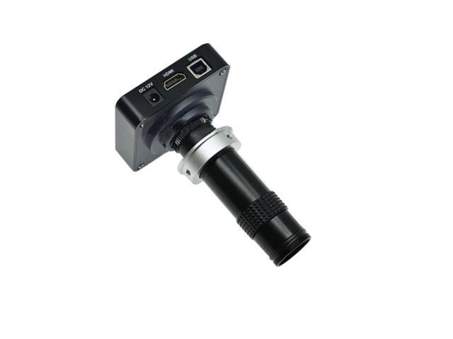 NEW HD 21MP 2K 1080P 60fps Industrial Camera HDMI USB Simultaneous Output Microscope Magnifier TF Storage & 120X Zoom C-mount Lens For Phone...