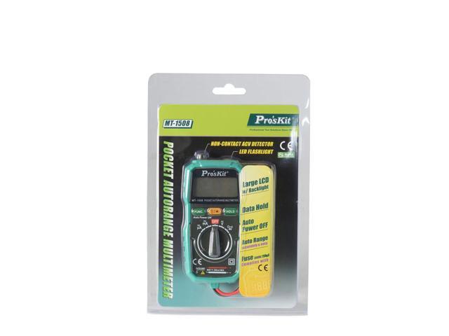 Pro'sKit MT-1508 Smart Pocket Type Automatic Range Digital Accurate Measuring Multimeter Anti-Burn Measuring Instrument