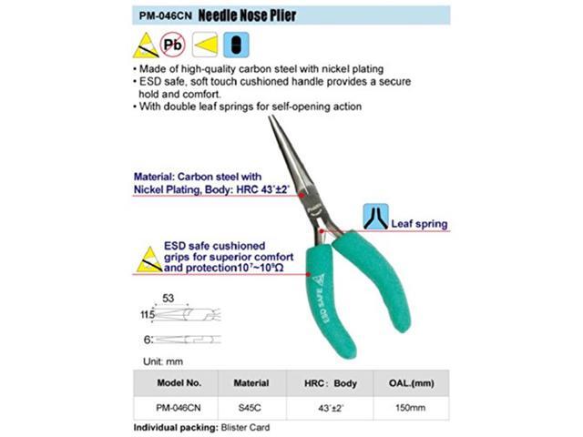 Pro'skit PM-046CN Needle Nose Plier (150mm) Cable Cutter Wire Stripper Hand Tools Electric Pliers DIY Tools