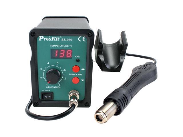 Pro'skit SS-969H 220V Hot Air Soldering Station BGA Welding SMD Hot Air Rework Station PCB Preheater Digital Display