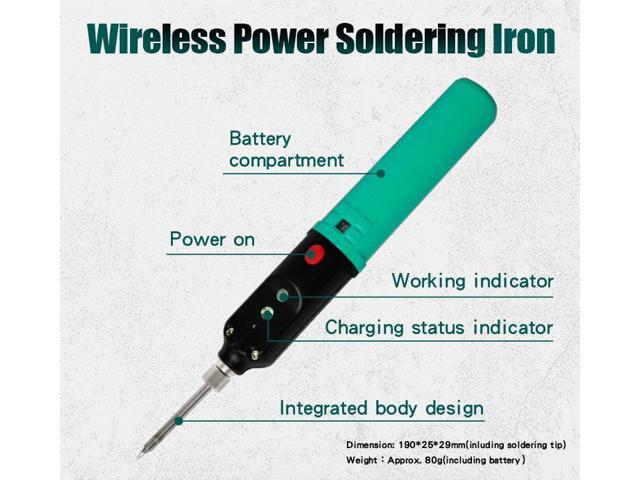 Pro'sKit SI-B166 8W Wireless Power Soldering Iron USB Rechargeable Fast Heat Up Max 500C