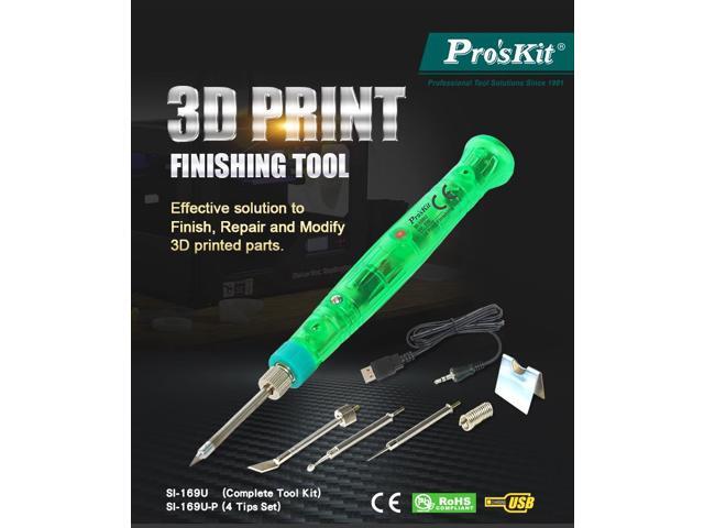 Pro'sKit SI-169U 8W 3D Print Finishing Tool 15sec Fast Heat Up 5V USB Powered Soldering Iron