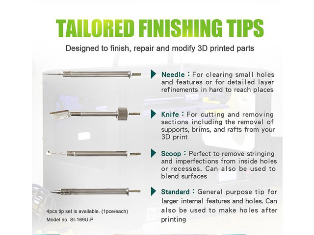 Pro'sKit SI-169U 8W 3D Print Finishing Tool 15sec Fast Heat Up 5V USB Powered Soldering Iron
