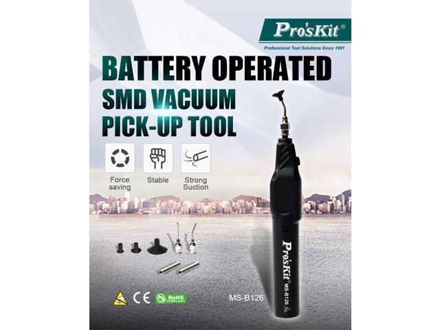 Pro'sKit MS-B126 Suction Pen Strong Electric Vacuum Chuck Antistatic Suction Pen IC Chip Electronic Parts Lens Absorbers Device