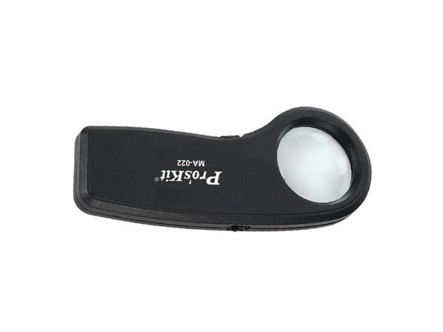 Pro'sKit MA-022 7.5X Times Handheld Magnifying Glass With LED Lights With Currency Detecting Function Read The Newspaper Tools