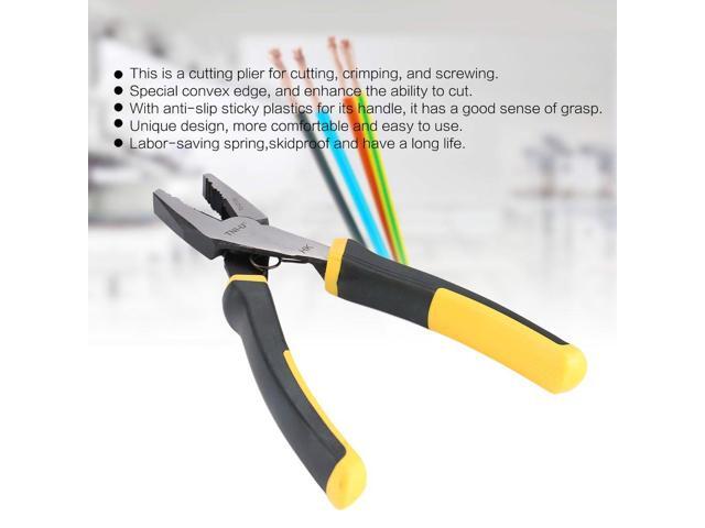 TNI-U TU2108 266mm Flat Nose Plier Cutter Cutting Copper Cable Wire Repair Clamp DIY Smooth Plier Hand Tool Snip Nipper Shear