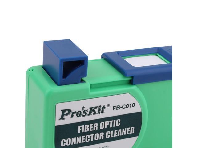 Pro'skit FB-C010 Fiber Cassette Cleaner Tape for SC FC ST MU LC D4 DIN Connector Optical Cleaning Box 600+ Times
