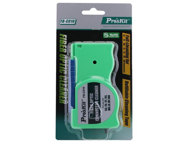 Pro'skit FB-C010 Fiber Cassette Cleaner Tape for SC FC ST MU LC D4 DIN Connector Optical Cleaning Box 600+ Times