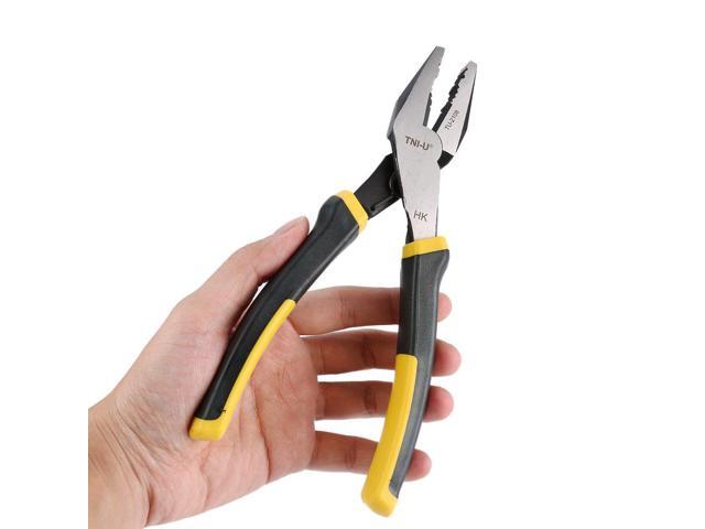 TNI-U TU2108 266mm Flat Nose Plier Cutter Cutting Copper Cable Wire Repair Clamp DIY Smooth Plier Hand Tool Snip Nipper Shear