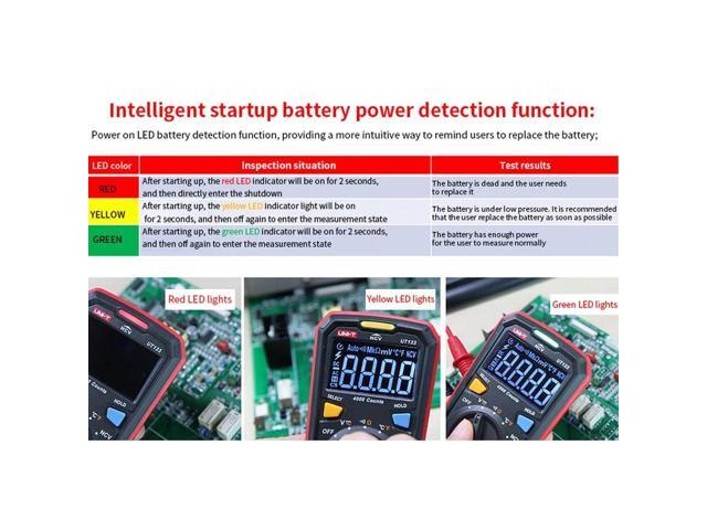 UNI-T UT123 Digital Color Screen Mini High Accuracy Multifunctional Multimeter for Home and Industry Use