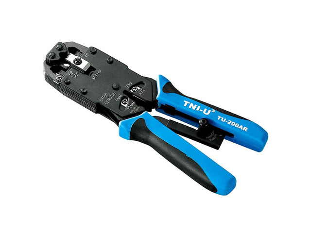 Multipurpose Telephone Crimping Pliers Crystal Terminal Pliers Network LAN Cable Wire Cutter Crimp Tool RJ/12 6P6C RJ/11