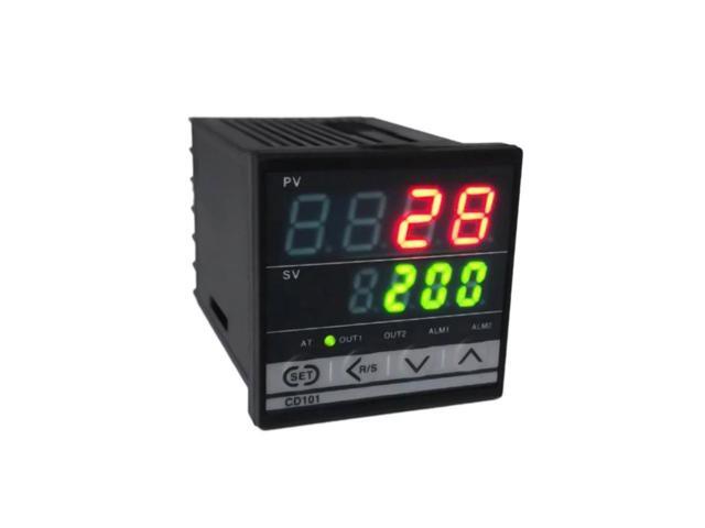 Digital PID Dual Display Temperature Controller Max Test Temperature 1372 Degree Thermoregulator with Alarm Relay Output CD101