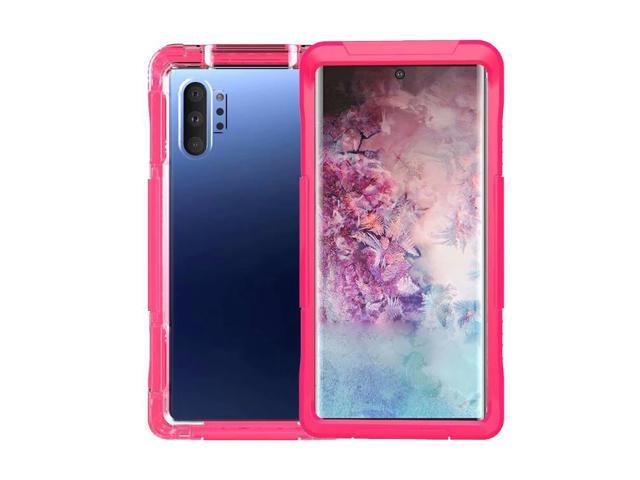 Ultra Thin NEW IP68 Waterproof Protective Case Underwater Snow-Resistant Dustproof Shockproof Fully Sealed Phone Shell For Samsung NOTE 10 - Pink