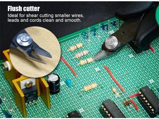 Pro'sKit PM-25PD Double Color Bulletproof Jump Fine Knife Diagonal Cutting Pliers Electrical Wire Cable Cutters Cutting Side Sni