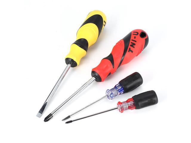 13pc Screwdriver Plier Wrench Volt Tester Tweezer Knife Set Series Repair Tool Kit Cross Point Tip DIY Hand Tamper Screw Tools