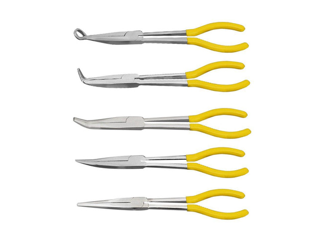 Multifunction 11in Long Reach Bent Nose Plier Long Nose Plier Mechanics Hand Tool Craft Repairing Tools