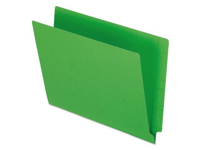 Pendaflex Reinforced End Tab Folders Two Ply Tab Letter Green 100/Box H110DGR