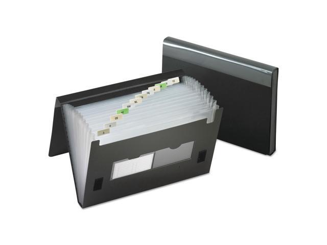 Pendaflex 13-Pocket File Poly Letter Black 82011