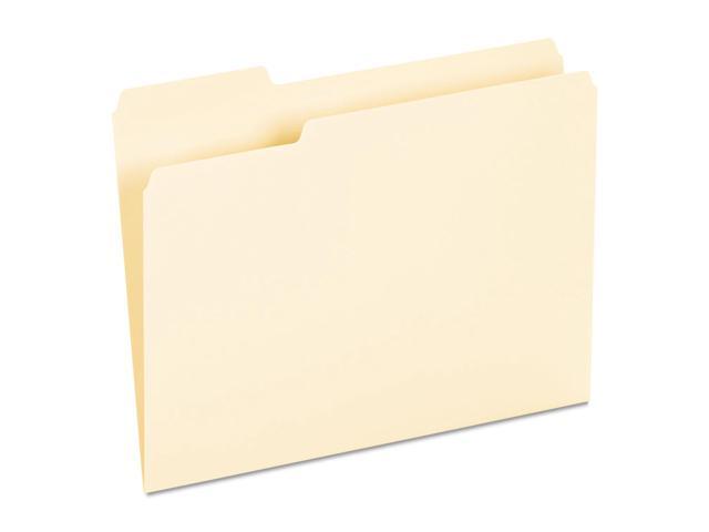 UNIVERSAL Recycled Interior File Folders 1/3 Cut Top Tab Letter Manila 100/Box