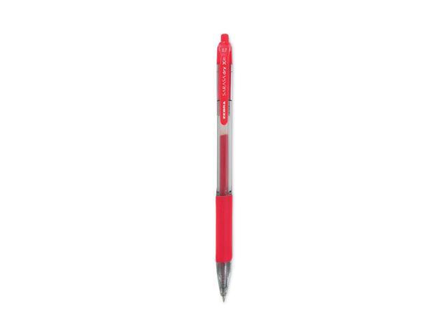 Zebra Sarasa Retractable Gel Pen Red Ink Medium Dozen 46830