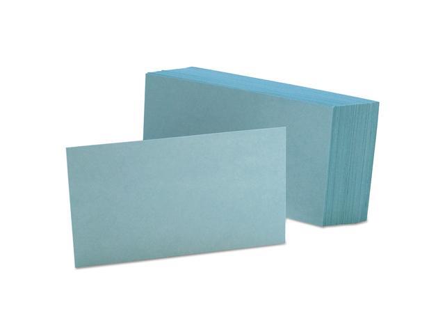 Oxford Unruled Index Cards 3 x 5 Blue 100/Pack 7320BLU
