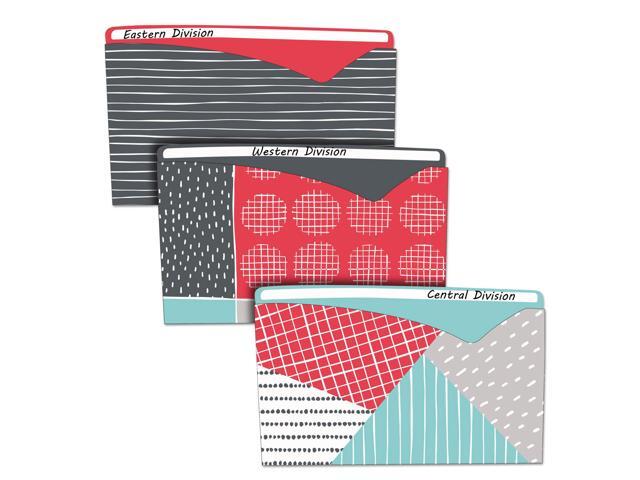 C-Line Write-On Fashion Poly File Jackets Letter Polypropylene Assorted 6/PK