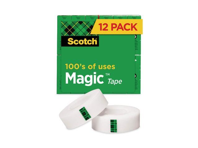 Scotch Magic Tape Value Pack, 1' Core, 0.75' X 83.33 Ft, Clear, 12/Pack 810K12