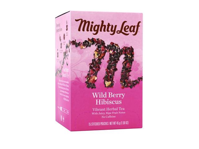 Mighty Leaf Tea Whole Leaf Tea Pouches, Wild Berry Hibiscus, 15/Box 510144