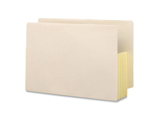 Smead 3 1/2' Exp Straight Tab File Pockets w/Tyvek Legal Manila 10/Bx 76164