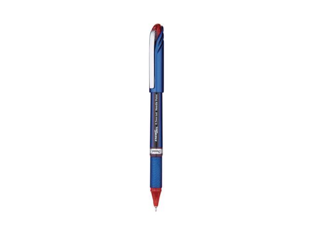 Pentel EnerGel NV Liquid Gel Pen .5mm Red Barrel Red Ink BLN25B