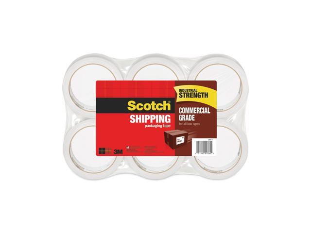 Scotch Grade Packaging Tape, 1.88' x 54.6yds, Clear, 6 Rolls per Pack (MMM37506)