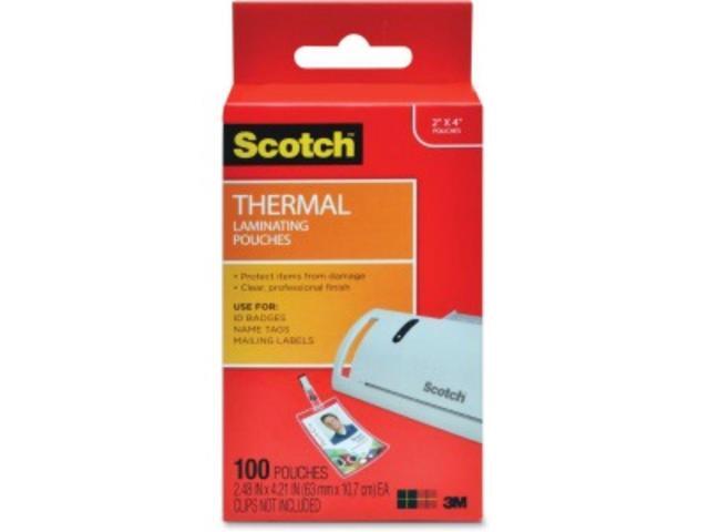 Laminating Pouches, 5 mil, 2.25' x 4.25', Gloss Clear, 100/Pack