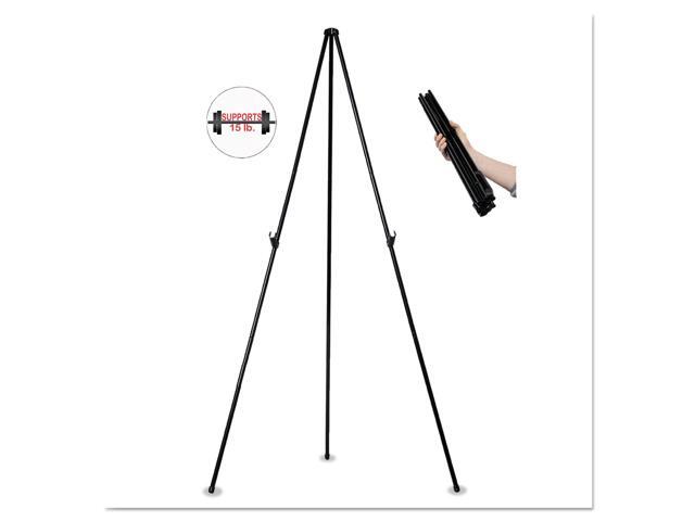 MasterVision Instant Easel 61 1/2' Black Steel Heavy-Duty FLX10201MV