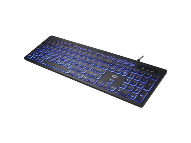ADESSO AKB-139EB ADESSO 2X LARGE PRINT, ON AND OFF ILLIMINATED BACKLIGHT USB KEYBOARD, INTERNE