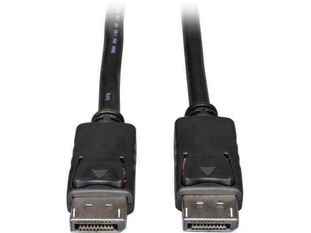 Tripp Lite P580-010-V4 10 ft. DisplayPort 1.4 Cable with Latching Connectors - 8K UHD, HDR, 4:2:0, HDCP 2.2, M/M, Black, 10 ft.