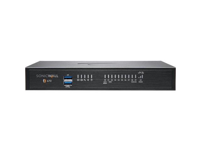 SonicWall TZ670 Network Security Appliance and 1YR TotalSecure Essential Edition (02-SSC-5640) photo