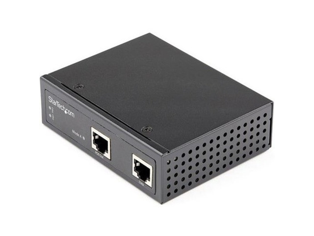 StarTech. com POEINJ30W Industrial Gigabit Ethernet PoE Injector - 30W 802.3at PoE+ Midspan 48V-56VDC DIN Rail Power Over Ethernet Injector Adapter...