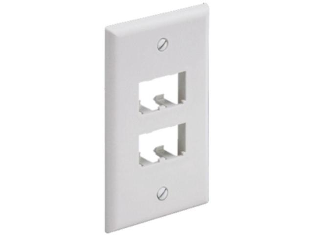 Panduit CFP4WH 1-Gang 4-Port Faceplate White CFP4WH